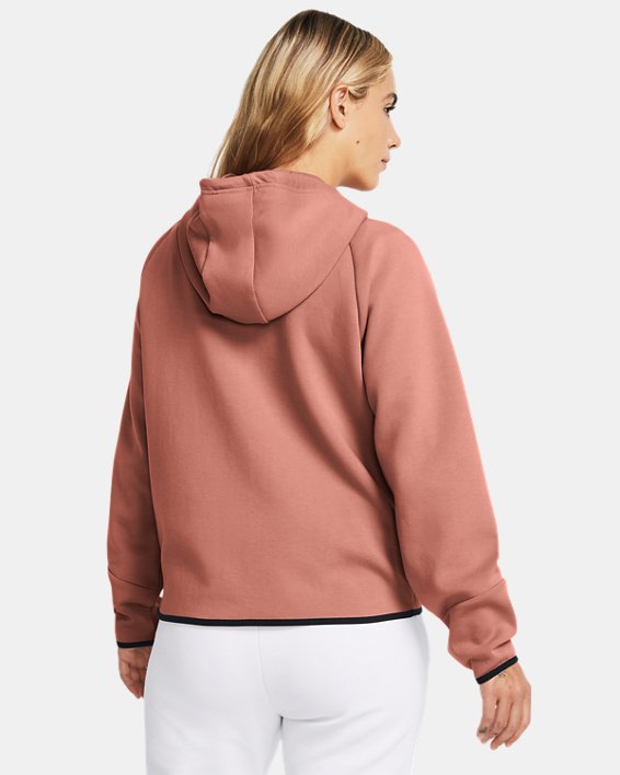 Veste entièrement zippée UA Unstoppable Fleece pour femme, Pink, pdpMainDesktop image number 1